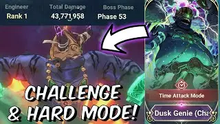 Rank 1 Challenge Mode Dusk Genie & Hard Mode First Look - Ni No Kuni Cross Worlds Global