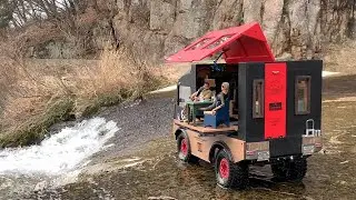 hi-tech Buscampingcar  Trx4+DiyBodyshell