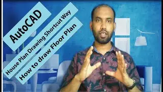 AutoCAD Floor Plan Drawing । অল্প সময়ে অটোক্যাডে ড্রয়িং করার পদ্ধতি ।