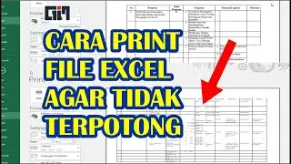 CARA PRINT FILE EXCEL AGAR TIDAK TERPOTONG (FULL KERTAS A4)