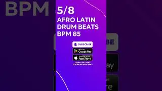 5/8 AFRO LATIN DRUM BEAT 85 BPM v3 | DRUM PATTERN | DRUM LOOP