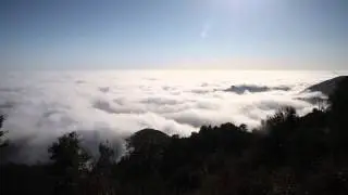 Ocean of Clouds -The Marine Layer over Los Angeles;3/25/14