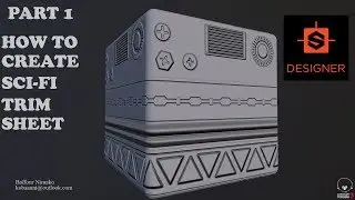 How To make Sci-Fi Trim Sheet in Substance Designer Part 1