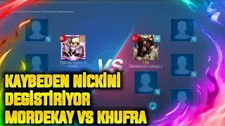 MY NAME IS KHUFRA VS MORDEKAY YOUTUBE / KAYBEDEN NİCKİNİ DEGİSTİRİYOR AŞIRI KEYİFLİ BİR VS OLDU