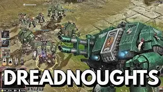 Dark Angels DREADNOUGHTS vs Orks! Massive 3V3 Battle - Warhammer 40K Dawn of War 3