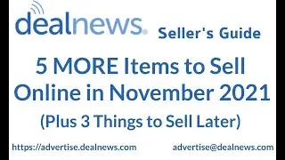 5 MORE Items to Sell Online in November 2021 Plus 3 Things to Sell Later