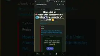 How to Disable include @role Mentions in Discord Mobile 