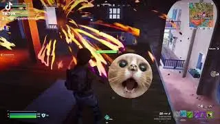 My silly friend in #Fortnite have a #joyride. 🤣  @Alert-Mercy. ♥️