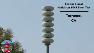 Federal Signal Modulator 6048 Siren Test, Torrance California.