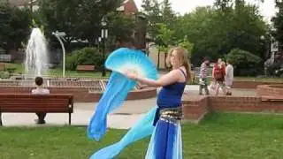 Bellydance by Valy : Star Dragon Theme (Lunar 2 : Eternal Blue soundtrack) with fan veils