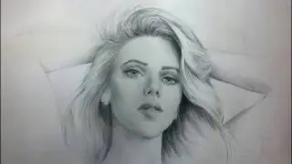 Scarlett Johansson Speed Drawing