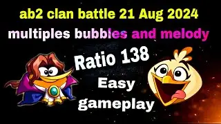 Angry birds 2 clan battle 21 Aug 2024 simple,easy and high scoring best run Ratio 138 