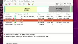 Using gparted to move a Windows 10 EFI partition to the end of the disk