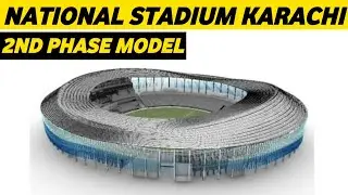 National stadium Karachi Full 3d model | Nation Stadium Karachi Upgradation update