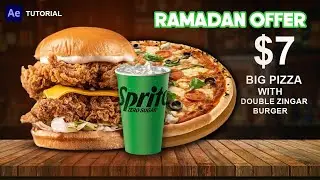 Friday Big Ramadan Offer motion graphics food ad || in after effect Tutorial
