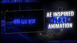 AE INSPIRED TEXT ANIMATION \ - alight motion