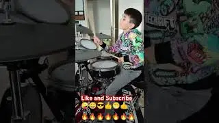 Kid drummer smashing Smash Mouth All Star ... #drummer #drumshorts #allstar #heynow