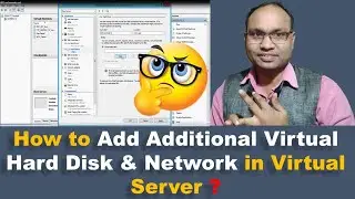Add new hard disk in virtual machine | How to add network adapter in virtual machine ? (Hindi)