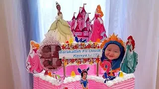 Cake Ulang Tahun Princess Bertingkat  #idedekorasicakeprincess