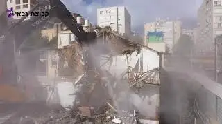 הריסת מבנה ישן לפני 