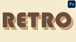 Editable text with multi-colored drop shadow | PHOTOSHOP TUTORIAL - TEXT EFFECT