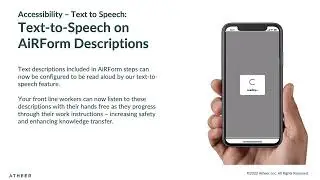 Atheer Feature Short - Text to Speech