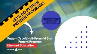 How To Create Left Half-Pyramid Star Pattern Program (Python Program)