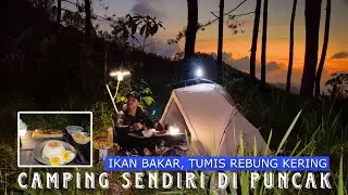 Solo Camping Bakar Ikan Di Puncak Pegunungan Yang indah