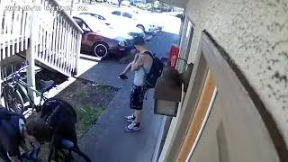 guys outside my door spitting