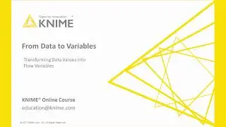 Flow Variables: From Data to Variables