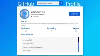 Github Profile with Html-Css-Javascript
