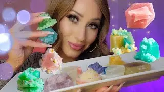ASMR Edible Crystals GOLDEN LAVA ✨️🌋🍬