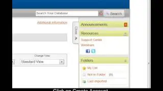 RefWorks - how to register