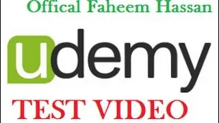 Udemy Instructor Test Video in English