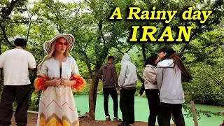 IRAN 2024 🇮🇷 Iranian Life on a Rainy day, Weekend in Northern Iran , Gol Ramian spring , Golestan
