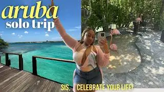 ARUBA SOLO TRIP ✈️: FLAMINGO BEACH, MASSAGES, SELF CARE, 30TH BIRTHDAY, PRIVATE ISLAND, & RELAXING