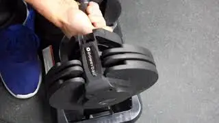 Powerball Adjustable Dumbbells   16 Weight Selections   Turn Handle Technology
