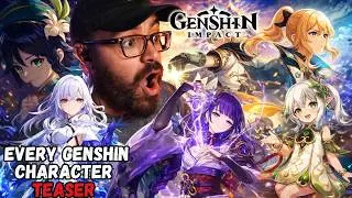 Wuthering Waves Player Reacts to ALL Genshin Character Teasers!!!