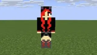 Giantess Growth Animation #97 ( Red Girl Giantess, 25000 block height )