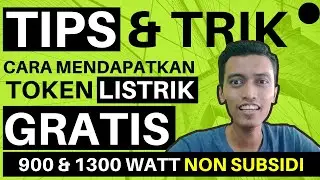 Cara Mendapatkan Token Listrik Gratis Untuk Pelanggan PLN Daya 900 dan 1300 NON SUBSIDI.