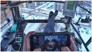 Крановщик. Хороший стропальщик, хорошая смена. The crane operator. Good slinger, good working day.