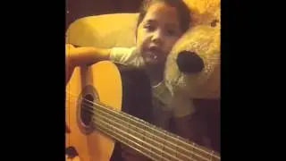 Little girl singing