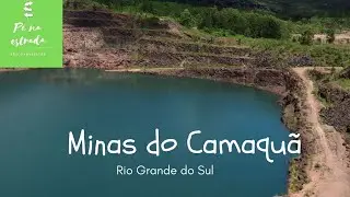 Minas do Camaquã RS - Mina à céu aberto - Lago azul