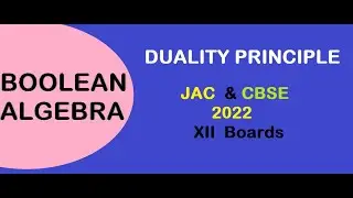 Duality Principle in Boolean Algebra || in Hindi || Principle of Duality||Duality Theorem in Boolean