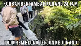 Korban Bertambah Kurang 24 Jam, Truk Rem Blong Terjun Ke Jurang Sitinjau Lauik