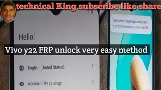 Vivo y22 FRP bypass unlock only one click Android 13 2024
