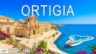Ortigia Italy 4K Drone Footage | Historic Seaside Town & Mediterranean Views
