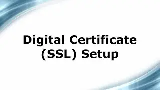 Digital Certificate setup on Linux server
