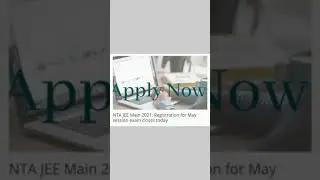 NTA JEE Main 2021: Registration for May session exam closes today 