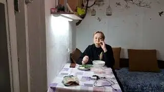 Сломался микрофон...Обед на уютной дачной кухне, Захламили участок, везде мусор! Из города в село)